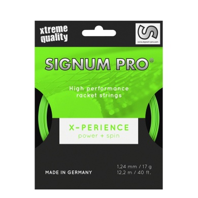 Signum Pro Tennis String X-Perience (Durability+Spin) green 12m Set